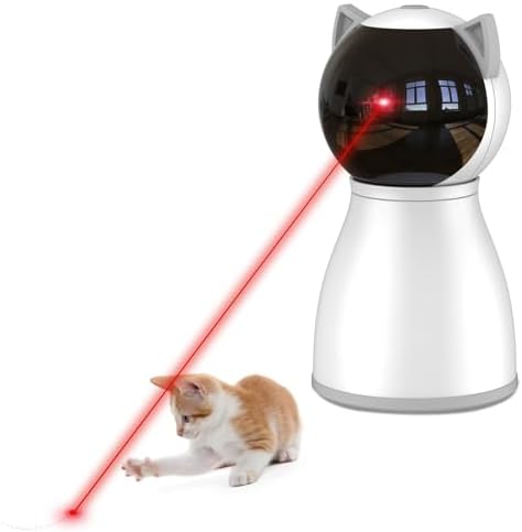 YVE LIFE Laser Cat Toys for Indoor Cats,The 4th Generation Real Random Trajectory Motion Activated Rechargeable Automatic Cat Laser Toy,Interactive Cat Toys for Bored Indoor Adult