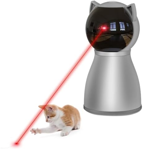 YVE LIFE Laser Cat Toys for Indoor Cats,The 4th Generation Real Random Trajectory Motion Activated Rechargeable Automatic Cat Laser Toy,Interactive Cat Toys for Bored Indoor Adult