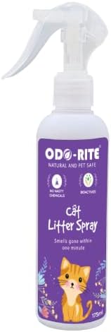ODO-RITE Cat Litter Spray, Odour Eliminator (175 ml) Removes Smell from Litter Box