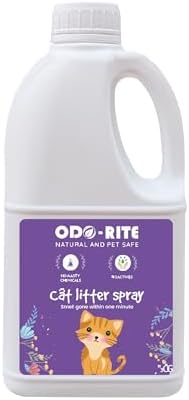 ODO-RITE Cat Litter Spray, Odour Eliminator (175 ml) Removes Smell from Litter Box