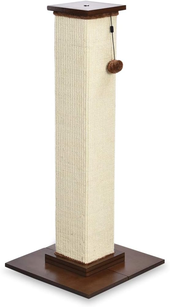 Amazon Basics Cat Tree Tower With Scratching Post And Hammock Bed for Indoor Cat - 40.6 x 51 x 40.6 Cenitmeters, Grey