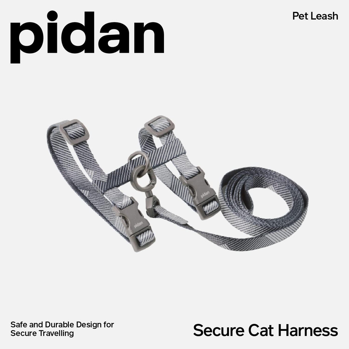pidan Cat Harness and Leash Set, Cats Escape Proof - Adjustable Kitten Harness for Large Small Cats, Lightweight Soft Walking Travel Petsafe Harness (Multicolor)