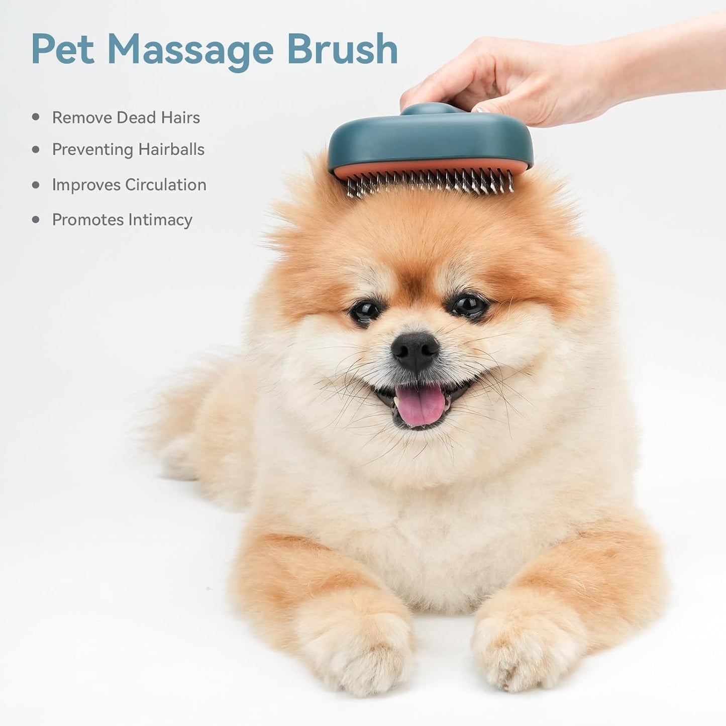 aumuca Cat Brush for Shedding and Grooming, Self Cleaning Slicker Brush for Short or Long Haired Cats, Pet Dog Hair Brush for Puppy Kitten Massage Removes Loose Undercoat, Mats, Tangled Hair, Shed Fur