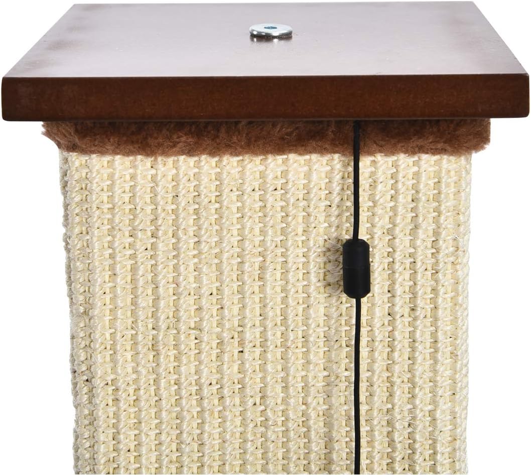 Amazon Basics Cat Tree Tower With Scratching Post And Hammock Bed for Indoor Cat - 40.6 x 51 x 40.6 Cenitmeters, Grey