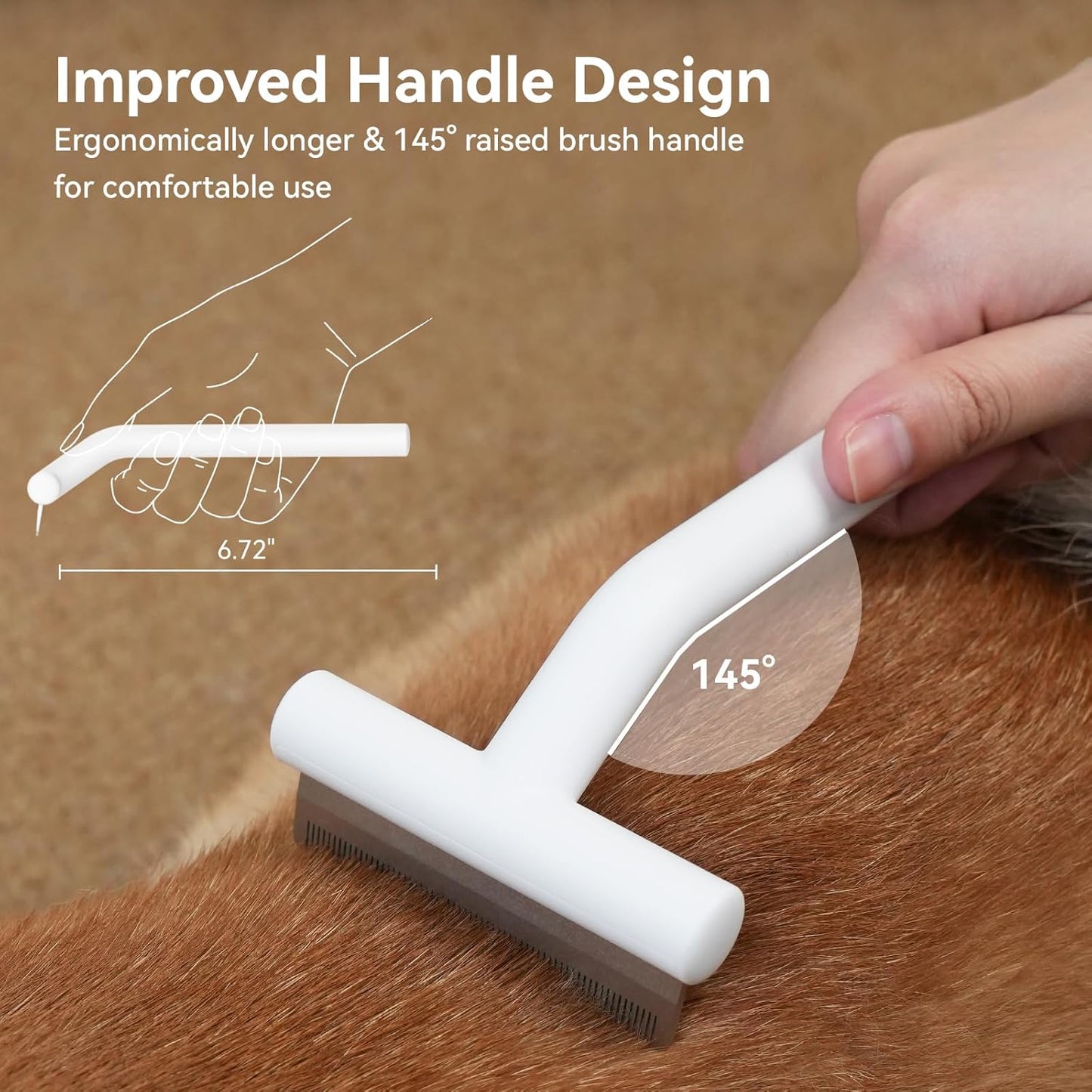 aumuca Cat Brush for Shedding and Grooming, Self Cleaning Slicker Brush for Short or Long Haired Cats, Pet Dog Hair Brush for Puppy Kitten Massage Removes Loose Undercoat, Mats, Tangled Hair, Shed Fur
