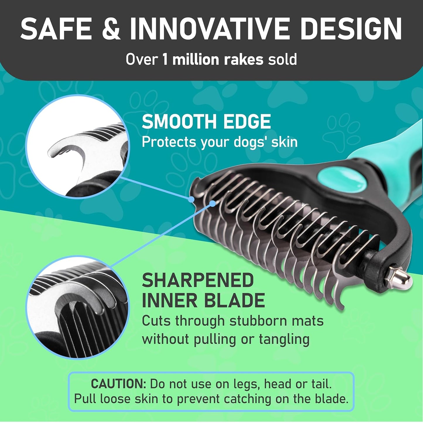 Maxpower Planet Pet Grooming Brush - Double Sided Shedding and Dematting Undercoat Rake Comb for Dogs and Cats,Extra Wide, Blue, Dog Grooming Brush, Dog Shedding Brush