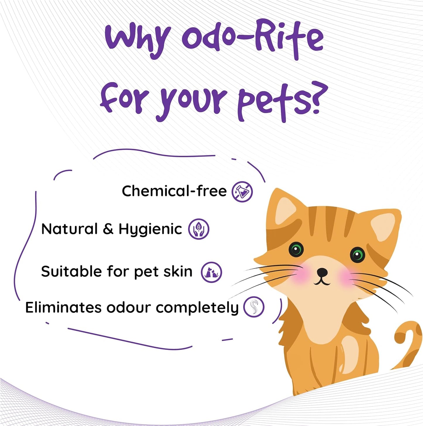 ODO-RITE Cat Litter Spray, Odour Eliminator (175 ml) Removes Smell from Litter Box