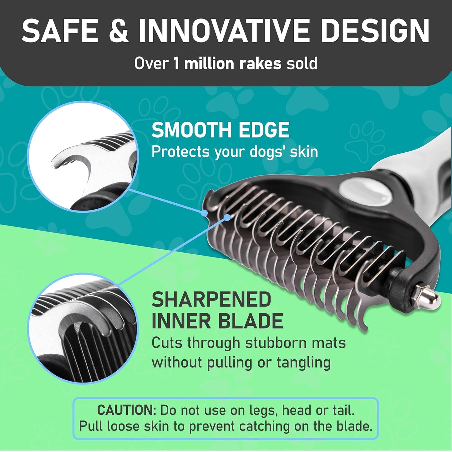 Maxpower Planet Pet Grooming Brush - Double Sided Shedding and Dematting Undercoat Rake Comb for Dogs and Cats,Extra Wide, Blue, Dog Grooming Brush, Dog Shedding Brush