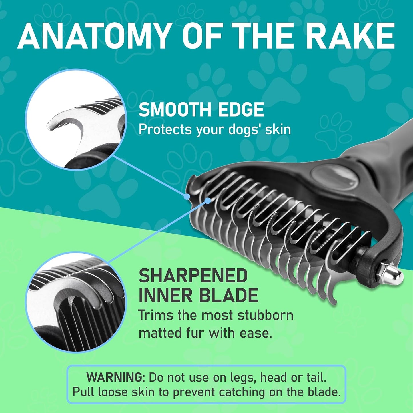Maxpower Planet Pet Grooming Brush - Double Sided Shedding and Dematting Undercoat Rake Comb for Dogs and Cats,Extra Wide, Blue, Dog Grooming Brush, Dog Shedding Brush