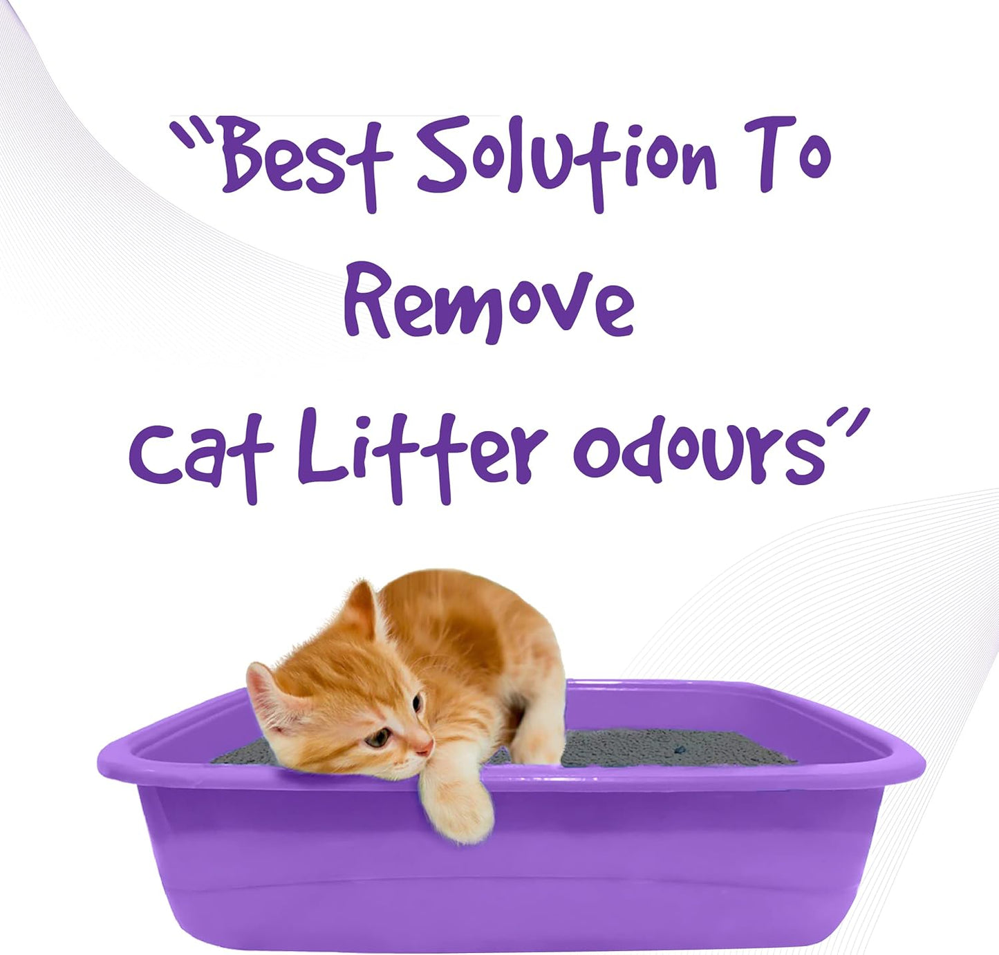 ODO-RITE Cat Litter Spray, Odour Eliminator (175 ml) Removes Smell from Litter Box
