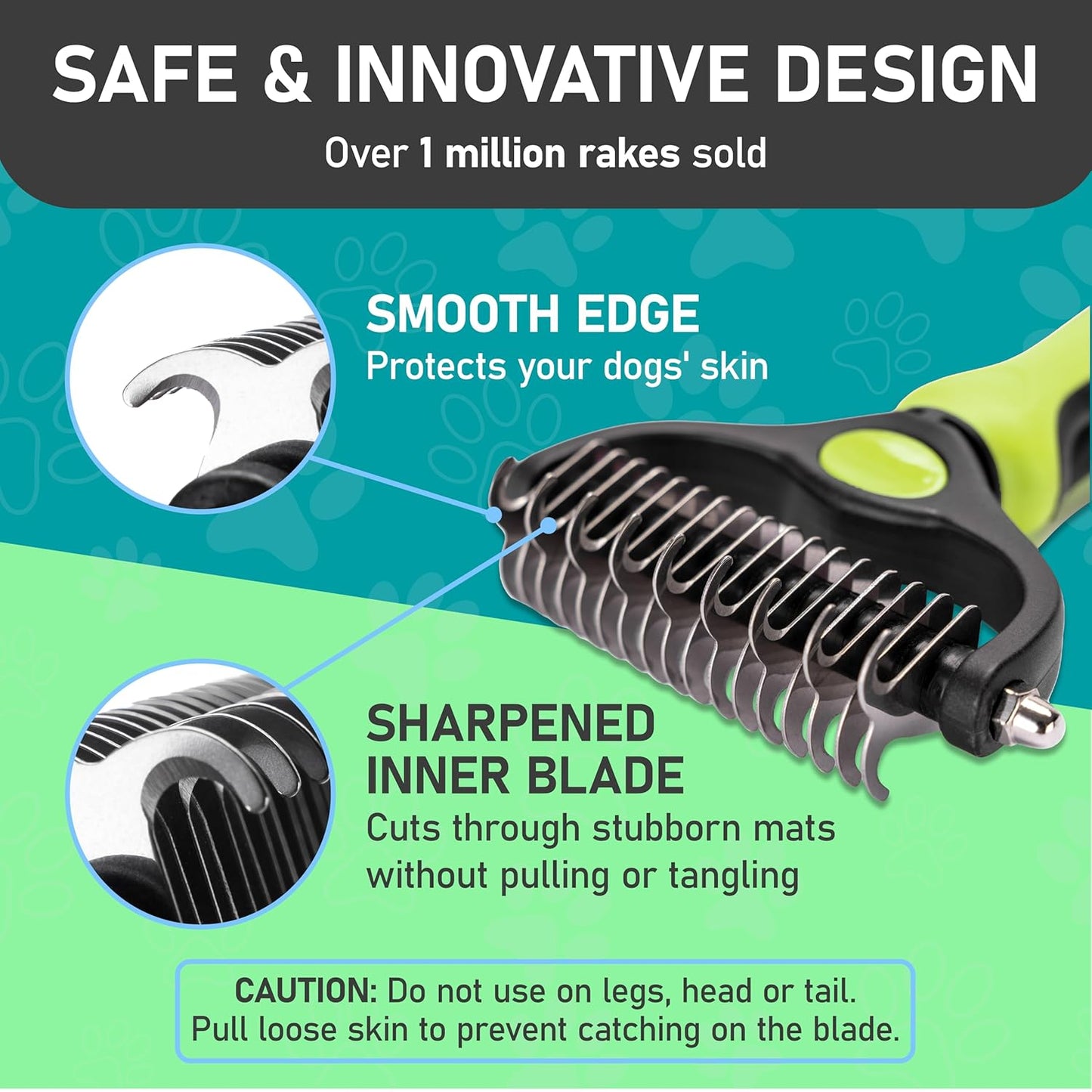 Maxpower Planet Pet Grooming Brush - Double Sided Shedding and Dematting Undercoat Rake Comb for Dogs and Cats,Extra Wide, Blue, Dog Grooming Brush, Dog Shedding Brush