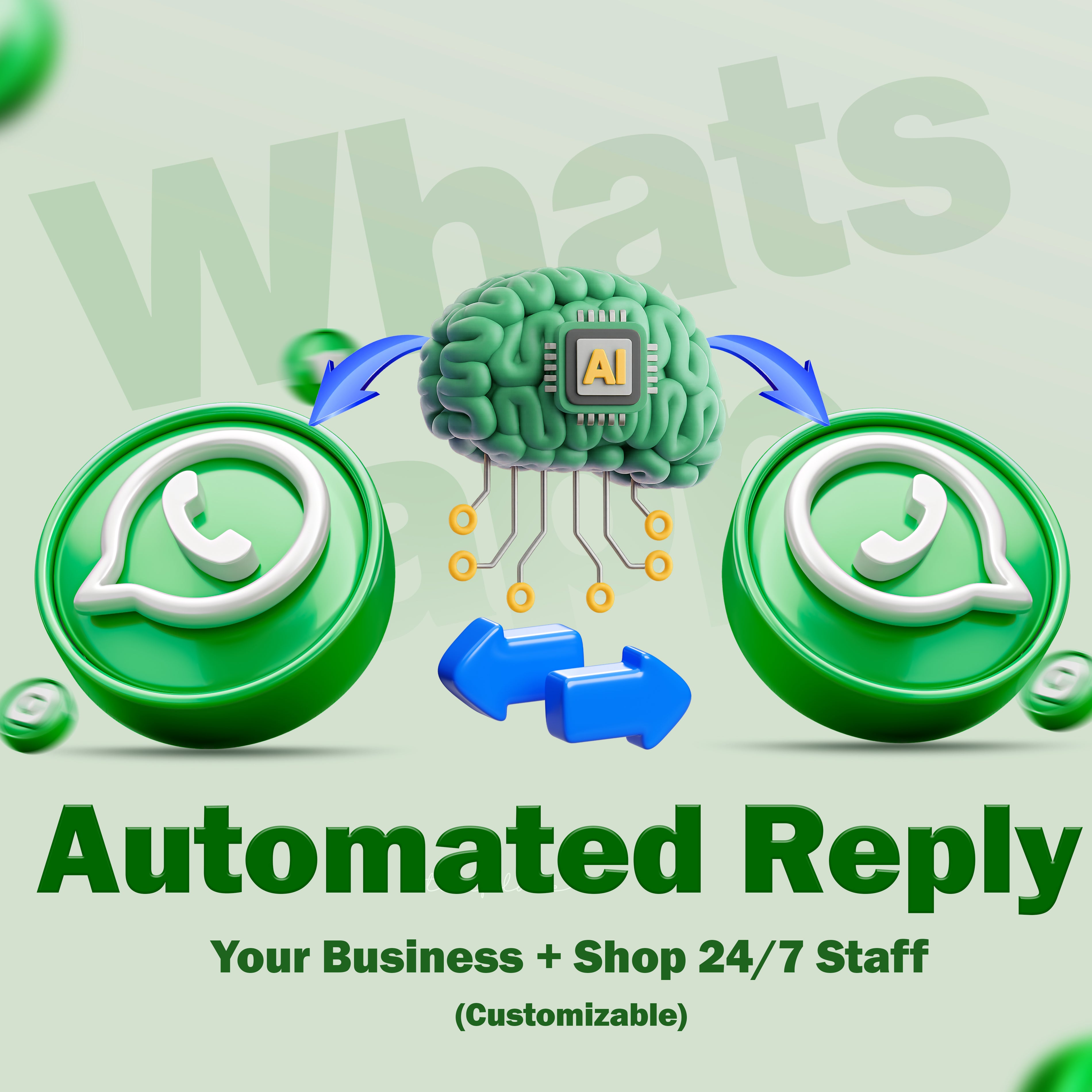 whatapp automated reply + customizable