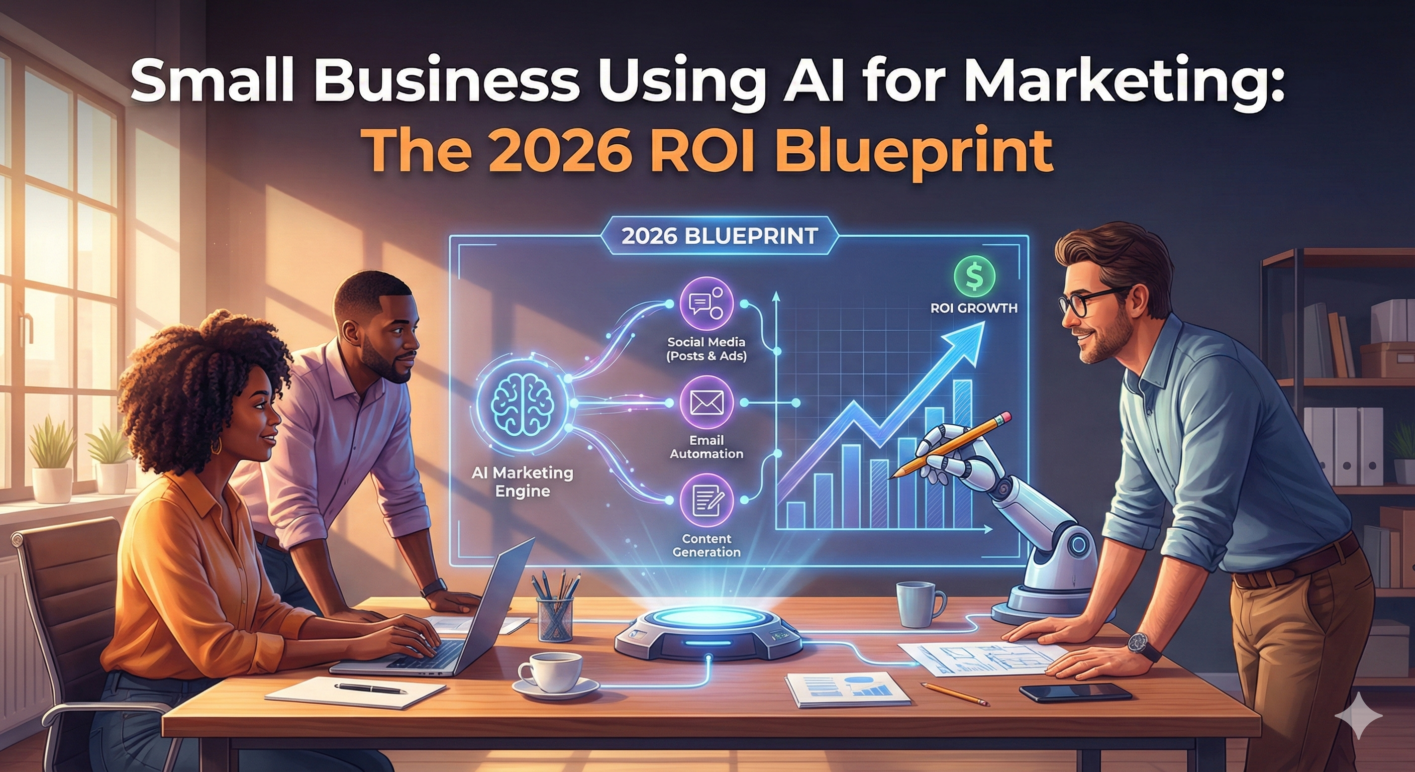 Small Business Using AI for Marketing: The 2026 ROI Blueprint