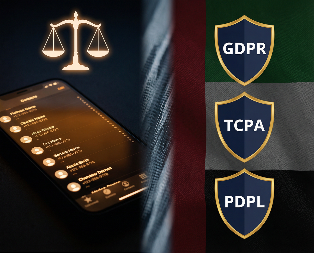 Is Scraping Phone Numbers for Meta Ads Legal? GDPR, TCPA, and UAE PDPL Explained