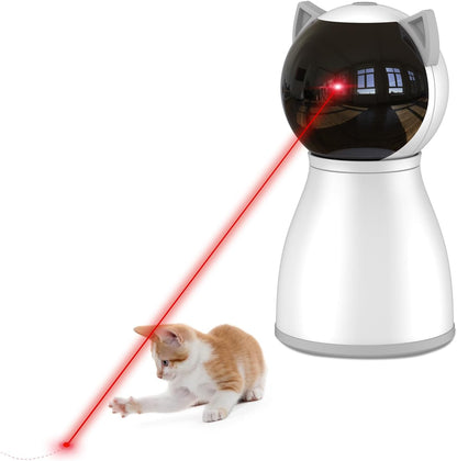 YVE LIFE Laser Cat Toys for Indoor Cats,The 4th Generation Real Random Trajectory Motion Activated Rechargeable Automatic Cat Laser Toy,Interactive Cat Toys for Bored Indoor Adult