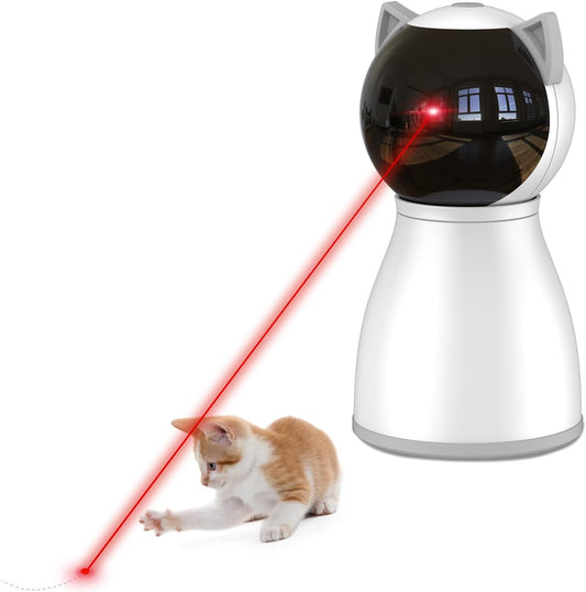 YVE LIFE Laser Cat Toys for Indoor Cats,The 4th Generation Real Random Trajectory Motion Activated Rechargeable Automatic Cat Laser Toy,Interactive Cat Toys for Bored Indoor Adult