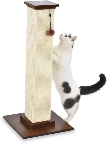 Amazon Basics Cat Tree Tower With Scratching Post And Hammock Bed for Indoor Cat - 40.6 x 51 x 40.6 Cenitmeters, Grey