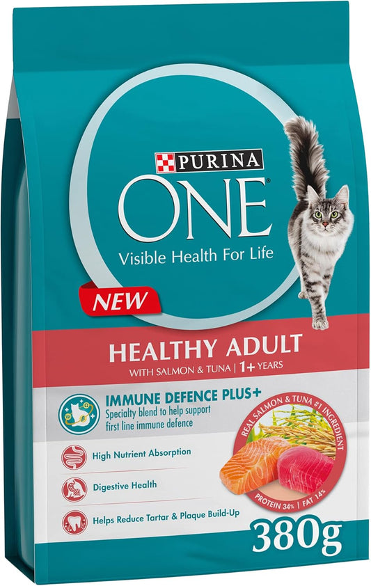 Purina One® Healthy Adult with Salmon & Tuna (1+ Years) 380G