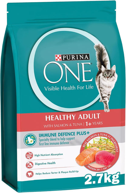 Purina One® Healthy Adult with Salmon & Tuna (1+ Years) 2.7KG