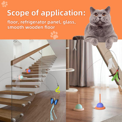 Ownfume 38 Pcs Cat Toys,Kitten Toys,Cat Toys Interactive Accessories for Indoor Cats,Cat Tunnel,Variety Teaser Wand with Feathers,Cat Toys for Kittens Biting,Catnip Fish,Mice,Balls for Cat Pet Lovers