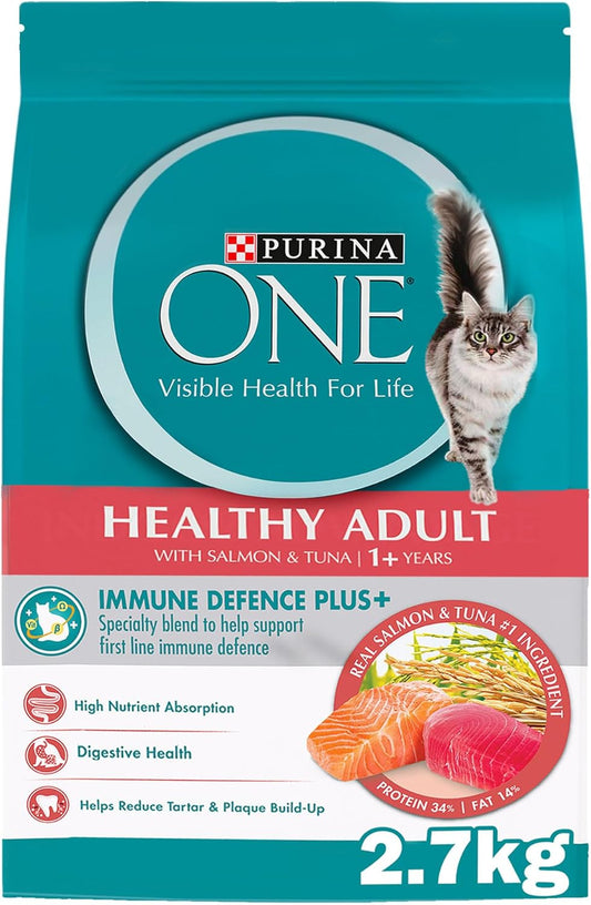 Purina One® Healthy Adult with Salmon & Tuna (1+ Years) 2.7KG