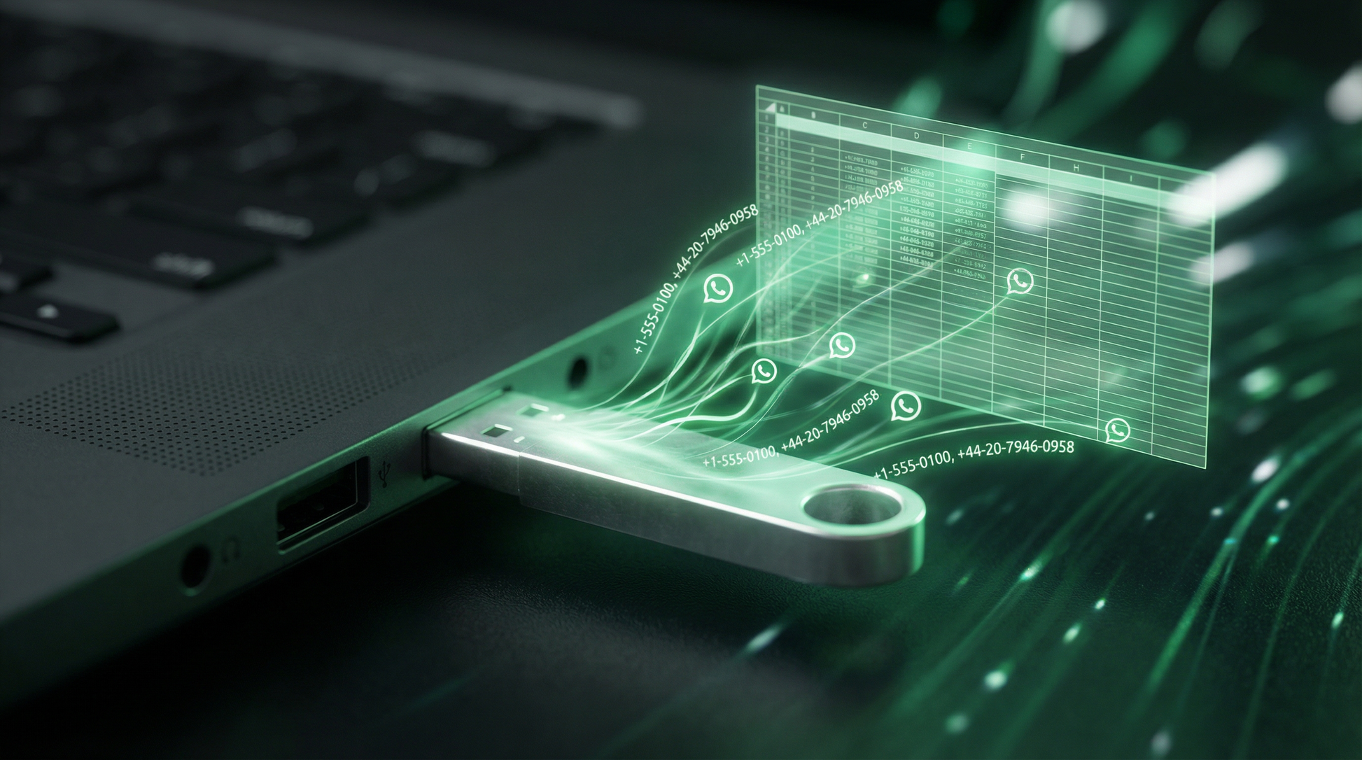 WhatsApp Contact Harvester — Plug & Extract USB