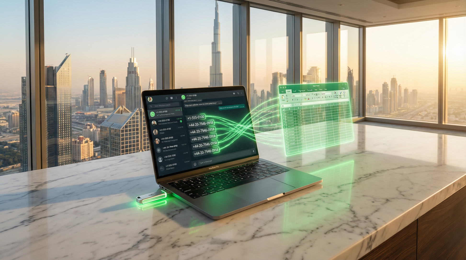 WhatsApp Contact Harvester — Plug & Extract USB