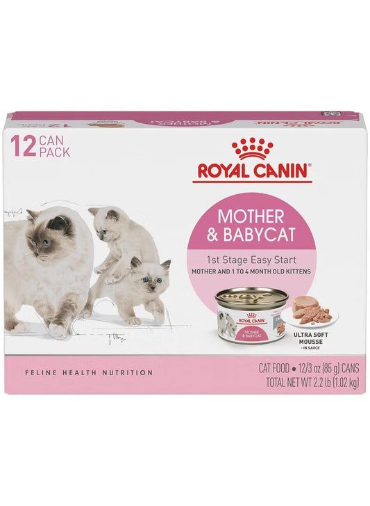 Royal Canin Feline Health Nutrition Mother & Babycat Mousse (WET FOOD