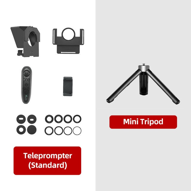 Pronstoor Phone & DSLR Mini Teleprompter with Bluetooth Remote Control