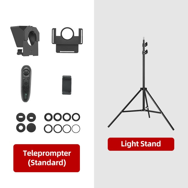 Pronstoor Phone & DSLR Mini Teleprompter with Bluetooth Remote Control