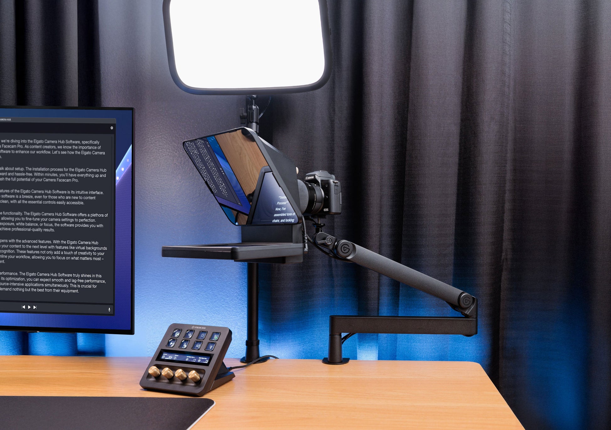 Elgato Prompter - Teleprompter with Built-in Screen for YouTube, Twitch & Video Calls